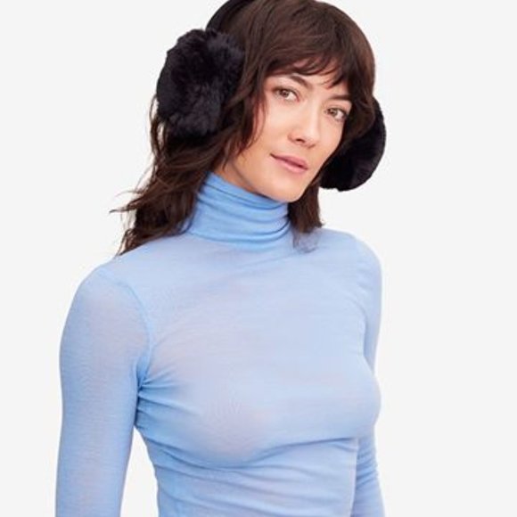 NWT AEROSOLES Faux Fur Earmuffs - Picture 2 of 6